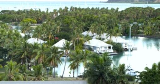 Resort view in Fiji